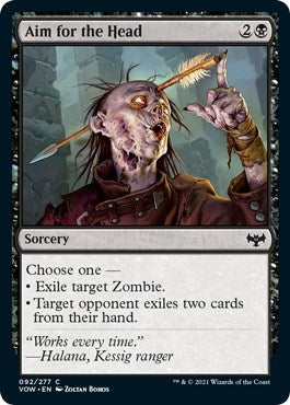 Image for Aim for the Head (Innistrad: Crimson Vow) (92) - Magic: The Gathering