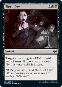 Image for Bleed Dry (Innistrad: Crimson Vow) (94) - Magic: The Gathering