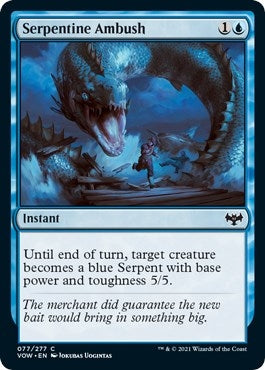 Image for Serpentine Ambush (Innistrad: Crimson Vow) (77) - Magic: The Gathering