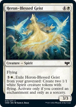 Image for Heron-Blessed Geist (Innistrad: Crimson Vow) (19) - Magic: The Gathering