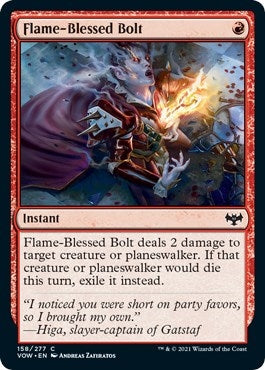 Image for Flame-Blessed Bolt (Innistrad: Crimson Vow) (158) - Magic: The Gathering