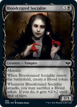 Image for Bloodcrazed Socialite (Showcase) (Innistrad: Crimson Vow) (288) - Magic: The Gathering