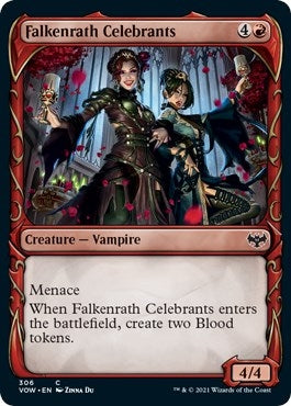 Image for Falkenrath Celebrants (Showcase) (Innistrad: Crimson Vow) (306) - Magic: The Gathering