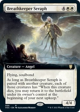 Image for Breathkeeper Seraph (Extended Art) (Commander: Innistrad: Crimson Vow) (69) - Magic: The Gathering
