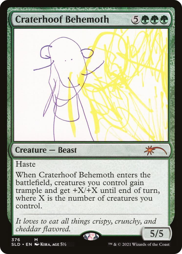 Image for Craterhoof Behemoth (376) (Secret Lair Drop Series) (376) - Magic: The Gathering