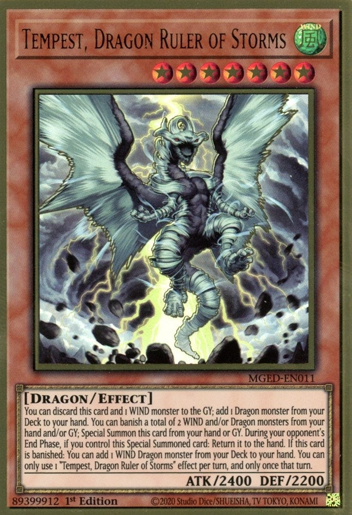 Image for Tempest, Dragon Ruler of Storms (Maximum Gold: El Dorado) (MGED-EN011) - YuGiOh