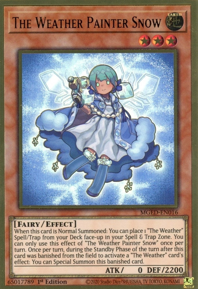 Image for The Weather Painter Snow (Maximum Gold: El Dorado) (MGED-EN016) - YuGiOh