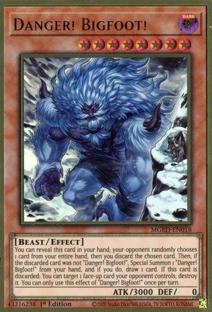 Image for Danger! Bigfoot! (Alternate Art) (Maximum Gold: El Dorado) (MGED-EN018) - YuGiOh