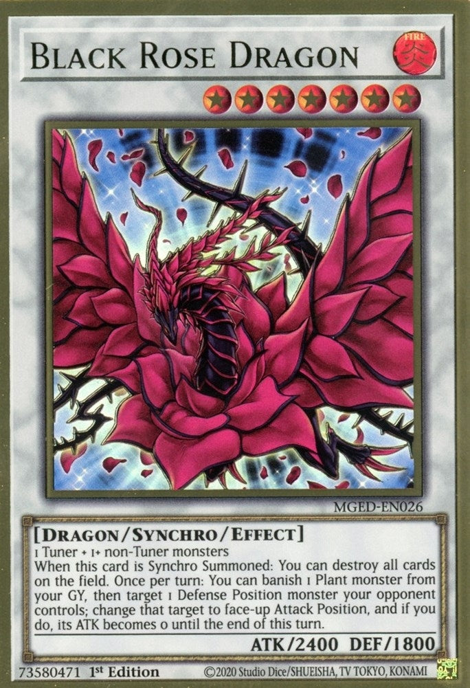 Image for Black Rose Dragon (Maximum Gold: El Dorado) (MGED-EN026) - YuGiOh