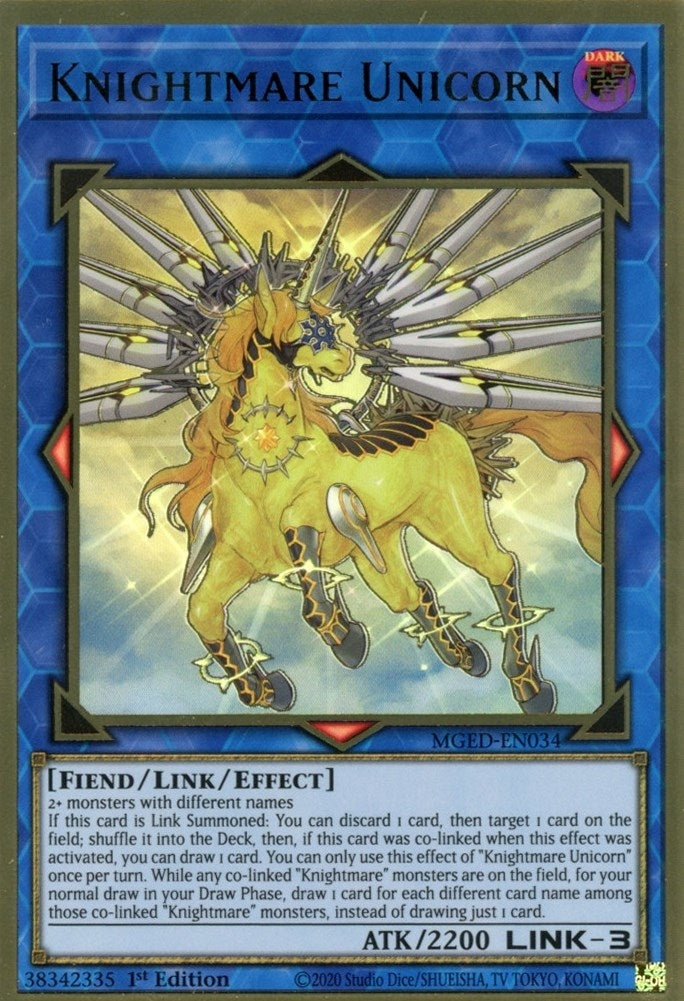 Image for Knightmare Unicorn (Maximum Gold: El Dorado) (MGED-EN034) - YuGiOh