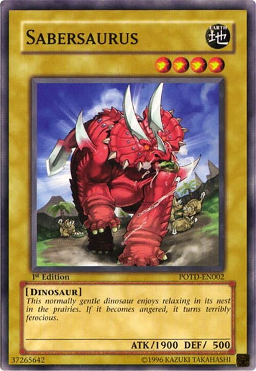 Image for Sabersaurus (Power of the Duelist) (POTD-EN002) - YuGiOh