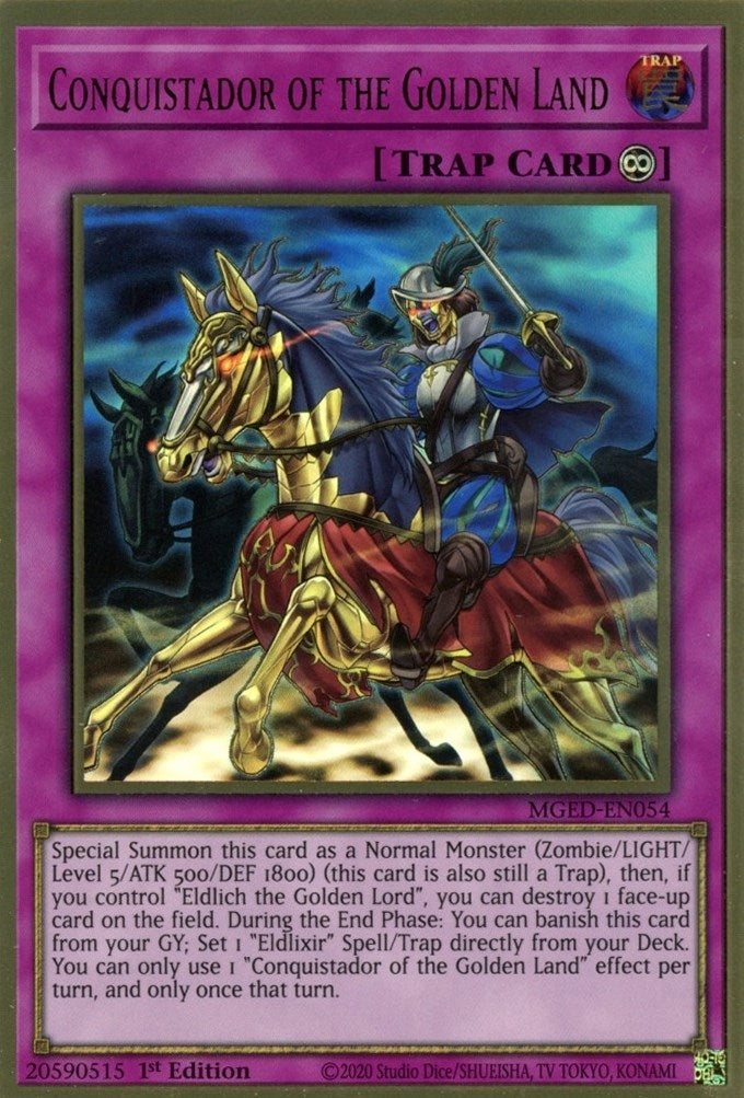 Image for Conquistador of the Golden Land (Maximum Gold: El Dorado) (MGED-EN054) - YuGiOh