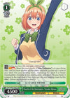 Image for Fourth of the Quintuplets, Yotsuba Nakano (SR) (The Quintessential Quintuplets) (5HY/W83-TE67S SR) - Weiss Schwarz