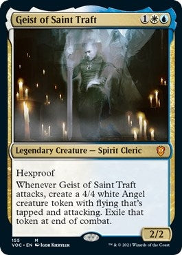 Image for Geist of Saint Traft (Commander: Innistrad: Crimson Vow) (155) - Magic: The Gathering