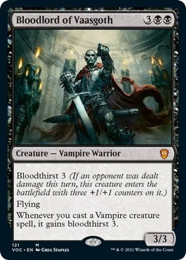 Image for Bloodlord of Vaasgoth (Commander: Innistrad: Crimson Vow) (121) - Magic: The Gathering