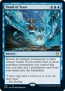 Image for Flood of Tears (Commander: Innistrad: Crimson Vow) (104) - Magic: The Gathering