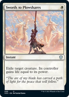 Image for Swords to Plowshares (Commander: Innistrad: Crimson Vow) (99) - Magic: The Gathering