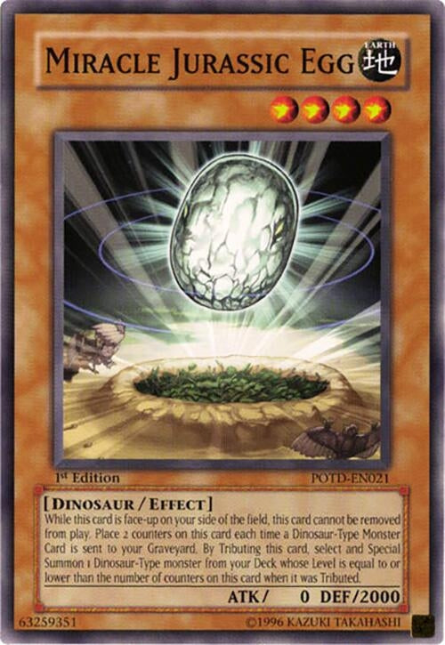 Image for Miracle Jurassic Egg (Power of the Duelist) (POTD-EN021) - YuGiOh