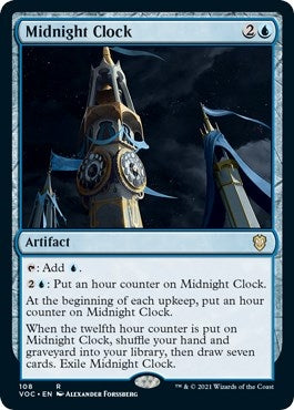 Image for Midnight Clock (Commander: Innistrad: Crimson Vow) (108) - Magic: The Gathering