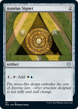 Image for Azorius Signet (Commander: Innistrad: Crimson Vow) (161) - Magic: The Gathering