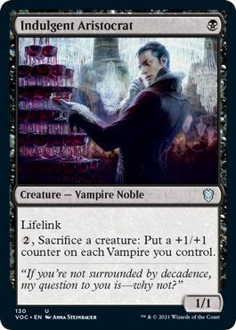 Image for Indulgent Aristocrat (Commander: Innistrad: Crimson Vow) (130) - Magic: The Gathering