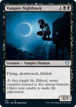 Image for Vampire Nighthawk (Commander: Innistrad: Crimson Vow) (140) - Magic: The Gathering