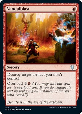 Image for Vandalblast (Commander: Innistrad: Crimson Vow) (152) - Magic: The Gathering