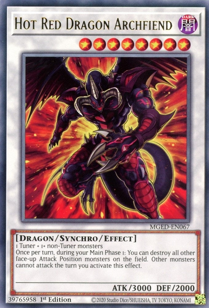 Image for Hot Red Dragon Archfiend (Maximum Gold: El Dorado) (MGED-EN067) - YuGiOh