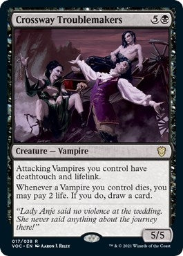 Image for Crossway Troublemakers (Commander: Innistrad: Crimson Vow) (17) - Magic: The Gathering