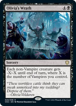 Image for Olivia's Wrath (Commander: Innistrad: Crimson Vow) (20) - Magic: The Gathering