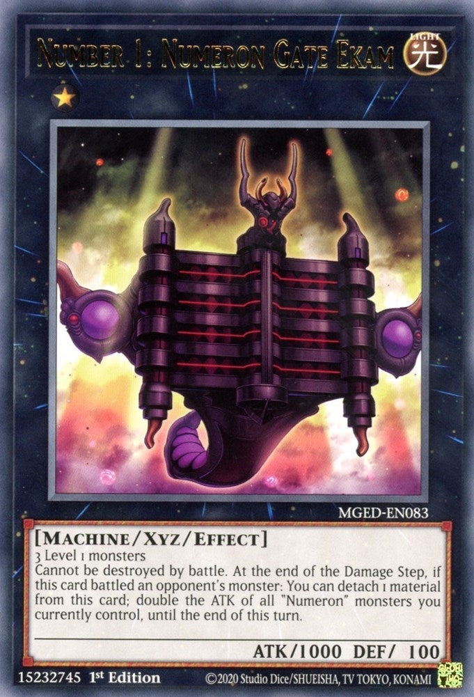 Image for Number 1: Numeron Gate Ekam (Maximum Gold: El Dorado) (MGED-EN083) - YuGiOh