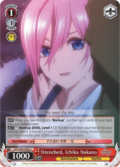 Image for Drenched, Ichika Nakano (The Quintessential Quintuplets) (5HY/W83-E092 C) - Weiss Schwarz