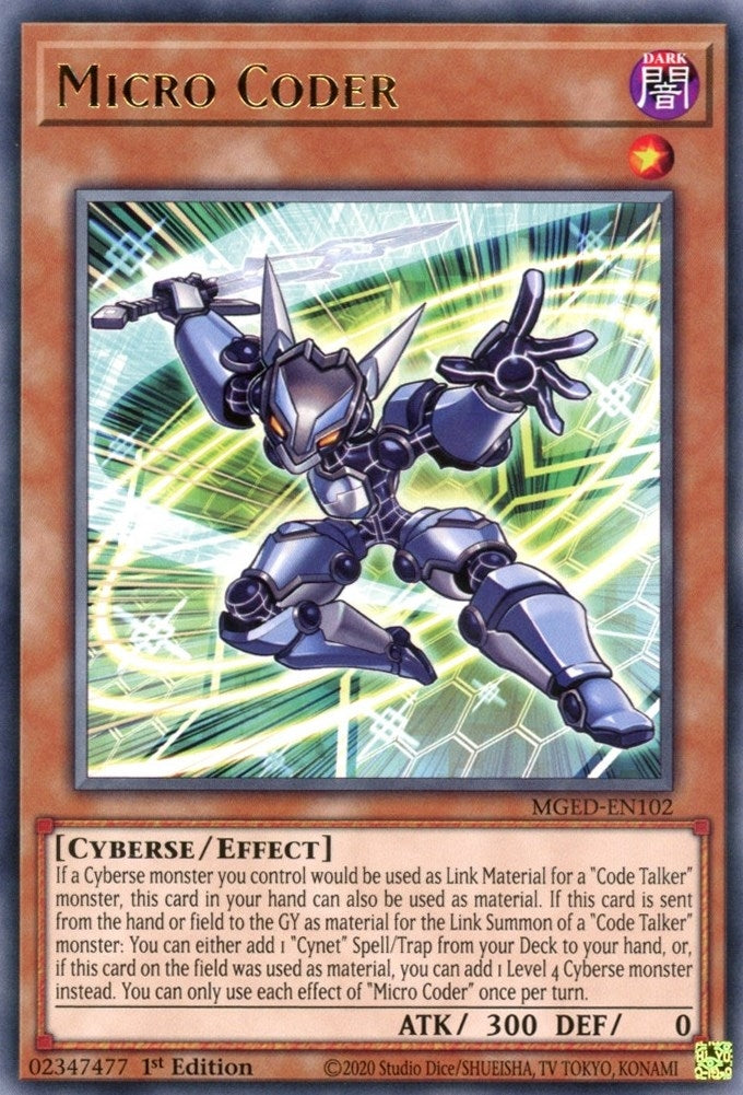 Image for Micro Coder (Maximum Gold: El Dorado) (MGED-EN102) - YuGiOh