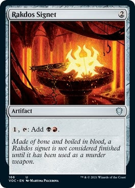 Image for Rakdos Signet (Commander: Innistrad: Crimson Vow) (166) - Magic: The Gathering