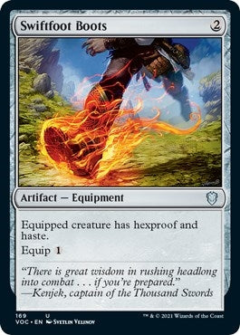 Image for Swiftfoot Boots (Commander: Innistrad: Crimson Vow) (169) - Magic: The Gathering