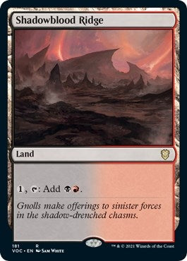 Image for Shadowblood Ridge (Commander: Innistrad: Crimson Vow) (181) - Magic: The Gathering