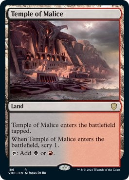 Image for Temple of Malice (Commander: Innistrad: Crimson Vow) (186) - Magic: The Gathering