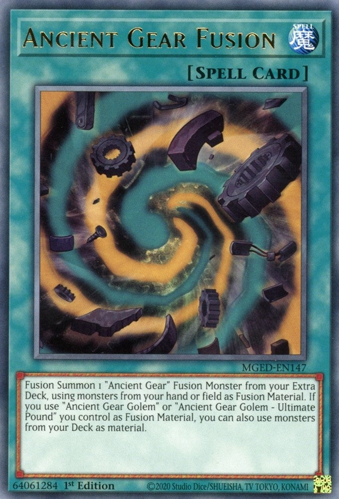 Image for Ancient Gear Fusion (Maximum Gold: El Dorado) (MGED-EN147) - YuGiOh