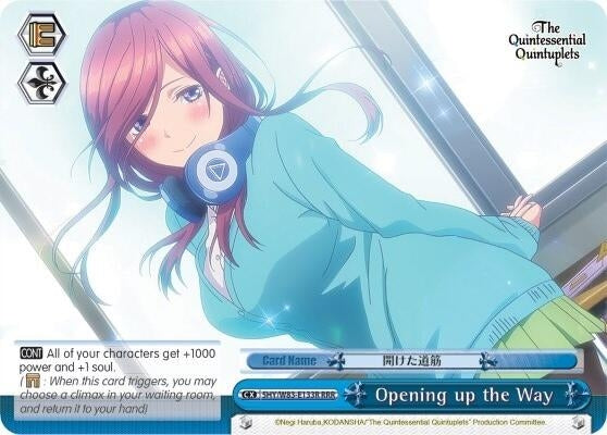 Image for Opening up the Way (RRR) (The Quintessential Quintuplets) (5HY/W83-E133R RRR) - Weiss Schwarz