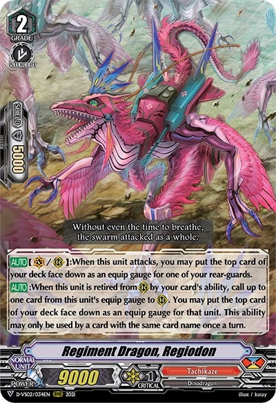 Image for Regiment Dragon, Regiodon (D-VS02: V Clan Collection Vol.2) (D-VS02/034EN) - Cardfight Vanguard