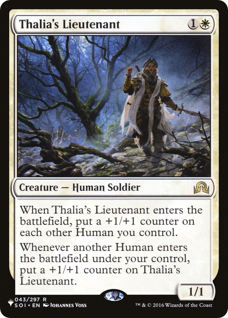 Image for Thalia's Lieutenant (The List Reprints) (043/297) - Magic: The Gathering