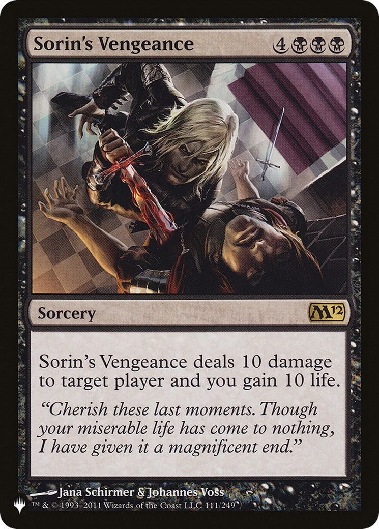 Image for Sorin's Vengeance (The List Reprints) (111/249) - Magic: The Gathering