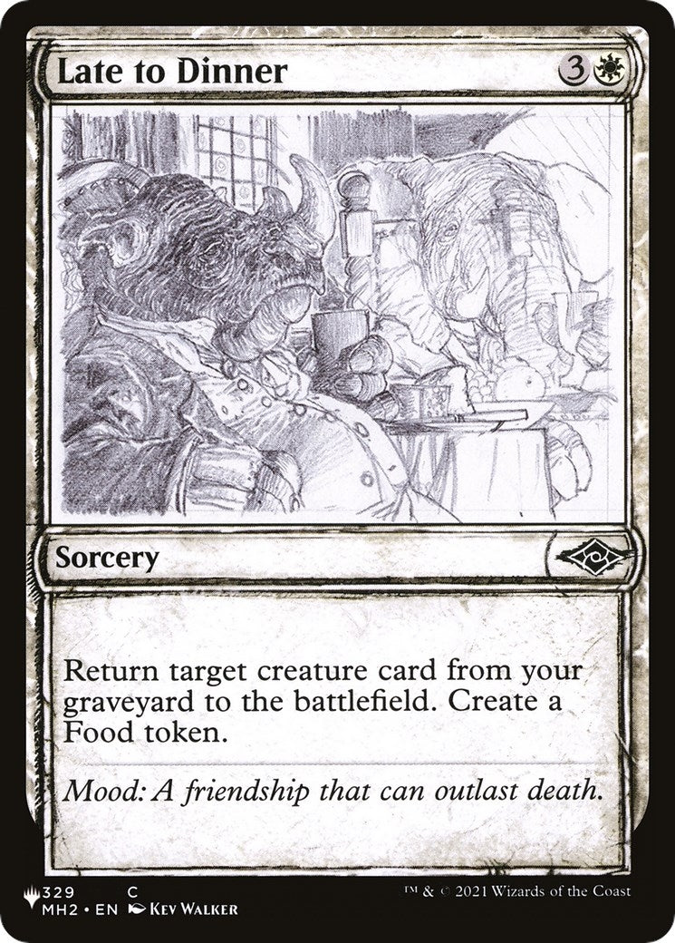 Image for Late to Dinner (Showcase) (The List Reprints) (329/303) - Magic: The Gathering