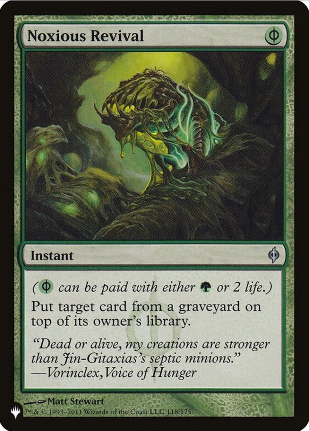 Image for Noxious Revival (The List Reprints) (118/175) - Magic: The Gathering
