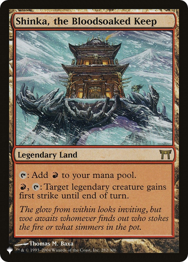 Image for Shinka, the Bloodsoaked Keep (The List Reprints) (282/306) - Magic: The Gathering