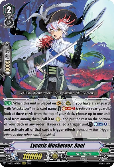 Image for Lycoris Musketeer, Saul (D-VS02: V Clan Collection Vol.2) (D-VS02/079EN) - Cardfight Vanguard