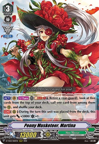Image for Peony Musketeer, Martina (D-VS02: V Clan Collection Vol.2) (D-VS02/083EN) - Cardfight Vanguard