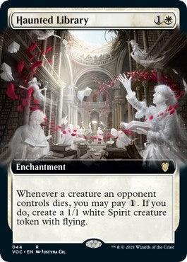 Image for Haunted Library (Extended Art) (Commander: Innistrad: Crimson Vow) (44) - Magic: The Gathering