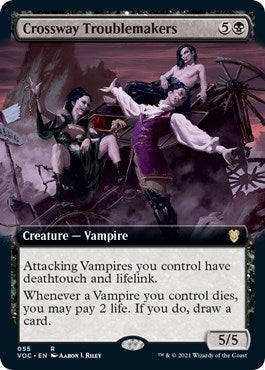 Image for Crossway Troublemakers (Extended Art) (Commander: Innistrad: Crimson Vow) (55) - Magic: The Gathering