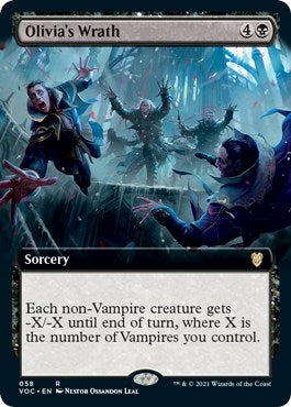 Image for Olivia's Wrath (Extended Art) (Commander: Innistrad: Crimson Vow) (58) - Magic: The Gathering